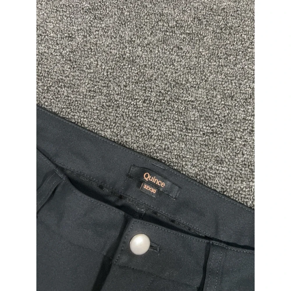 Quince Pants Men's 32x30 Everyday 5 Pocket Tech Pant Black Classic Performance